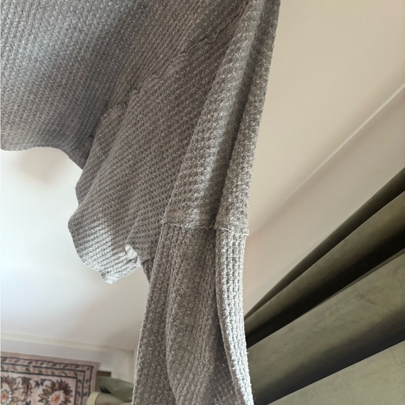 Free People We The Free Thermal Cropped Top with open back in size small - Picture 4 of 9